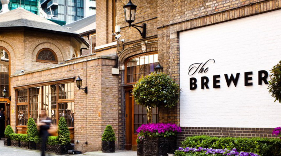 Outside view of The Brewery